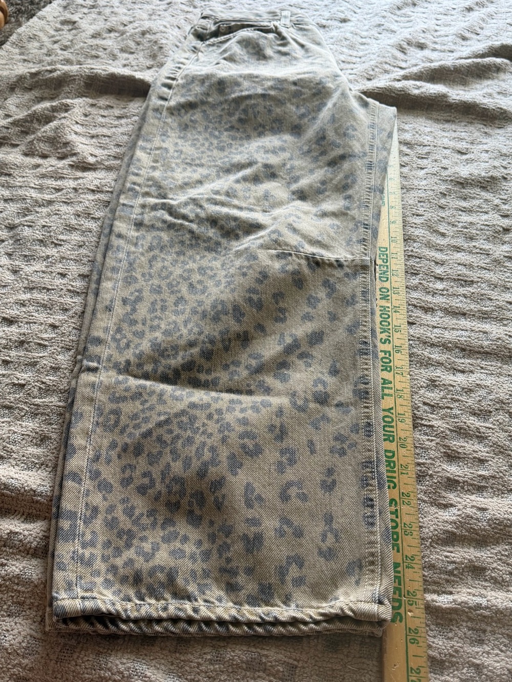 Citizens of Humanity nwot Miro Jeans in Natural Cheetah barrel wide leg jeans - Picture 13 of 14